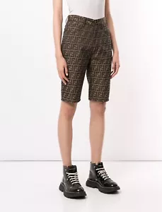 Pantalones cortos Fendi estampado calabaza Bermudas talla 28 - Imagen 1 de 10
