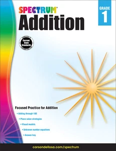 Spectrum Ser.: Addition, Grade 1 by Carson-Dellosa Publishing (2016, Trade... - Picture 1 of 1