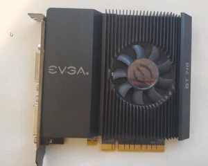 EVGA NVIDIA GEFORCE GT 710 2GB GDDR3 GRAPHIC CARD 02G-P3-2717-KR A4-8(8) - Picture 1 of 4