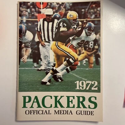 1972 GREEN BAY PACKERS Official Media Guide Press BART STARR John BROCKINGTON  - Image 1 of 4