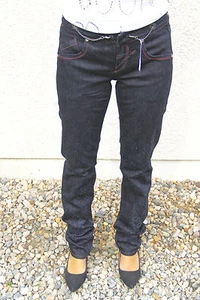 jeans denim à chaine M+F GIRBAUD fetishchaing T 25 (34) NEUF prix boutique - Picture 1 of 1