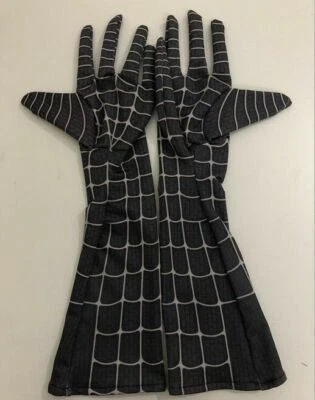 Black Amazing Spider-Man 2 Elbow-length Gloves Costume Accessories Cosplay prop - Image 1 of 2