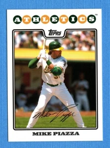 2008 Topps #72 Mike Piazza Oakland Athletics - Picture 1 of 1
