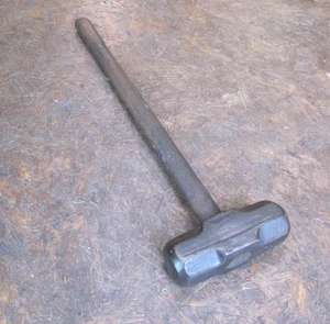 Martillo de trineo vintage de doble cara de 10 lb con mango de 30" - Imagen 1 de 8