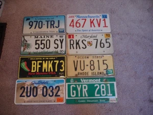 LICENSE PLATE lot of 8 lot A bulk ... BUY ALL STATES HERE FAST SHIPPING - Picture 1 of 1