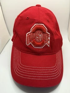 Ohio State University Buckeyes Collegiate Fußballmütze rot Druckknopflasche verstellbar - Bild 1 von 6