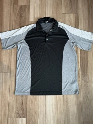 Polo de golf deportivo Nike Golf Y2K Dri-Fit para hombre negro gris con cuello talla 2XL Foto 1 de 4