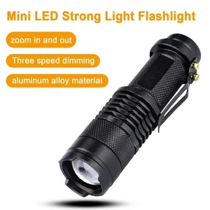 ﻿ Mini Torcia LED LED USB con Modalità Zoom Luce Ricaricabile - Foto 1 di 12