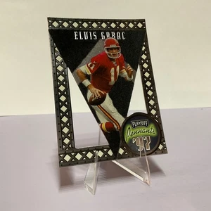 DIE CUT 🏈 1997 Colgantes Playoffs ELVIS GRBAC 33 * Chiefs - Púrpura - Imagen 1 de 2
