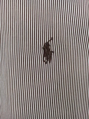 Camisa de golf Ralph Lauren para hombre XL blanca a rayas negra con botones manga larga Foto 1 de 4