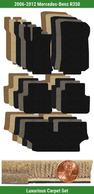 Набор ковриков Custom Luxe для 2006-2012 Mercedes-Benz R350 (5 штук) #YZ8 - Изображение 1 из 4