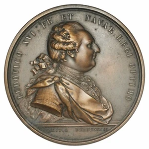 LOUIS XVI Medaglia Le Canal Du Centre 1783 - Prova Uniface Epreuve Trial strike - Picture 1 of 5