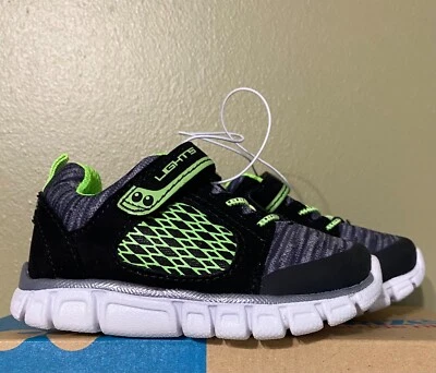 Zapatilla deportiva Surprize by Stride Rite negra y lima para niños pequeños 5 ~ nueva Foto 1 de 4