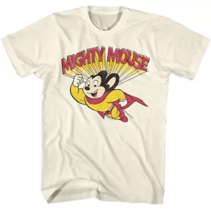 Mighty Mouse Cartoon Mighty Mouse Flying Men's T Shirt - Picture 1 of 6