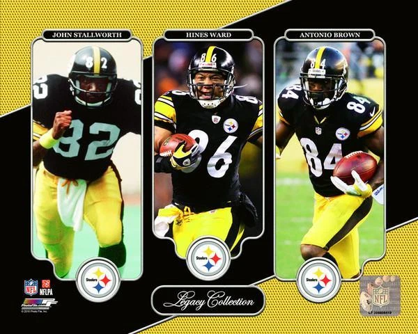 FOTO 8X10 PITTSBURGH STEELERS Legacy Collection Stallworth / WARD / Marrón Foto 1 de 1