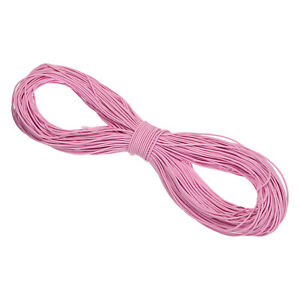 100m Elastic Cord Heavy Stretch String Rope 2.5mm for Crafting, Light Pink
