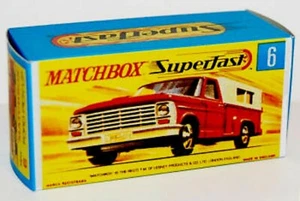 Matchbox Lesney No 6 Ford Pick up Repro Empty box G* - Picture 1 of 1