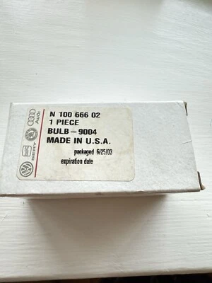 Lâmpada Audi (81-94) (9004) feixe de halogênio farol fabricante de equipamento original nova - Imagem 1 de 2