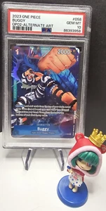 PSA 10 Buggy OP02 058 Alt Art ONE PIECE Card Game Paramount War English GEM MT - Picture 1 of 1