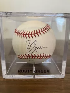 Rusty Greer Autographed Baseball - Picture 1 of 2