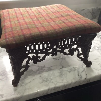 Vintage Iron Footstool  - Image 1 of 4
