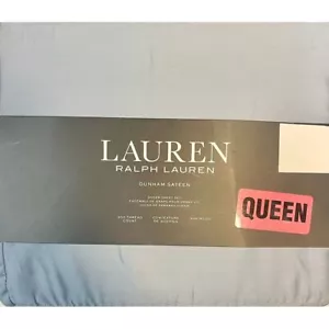 Lauren Ralph Lauren light blue/mist Dunham Sateen Queen Sheet Set - Picture 1 of 3