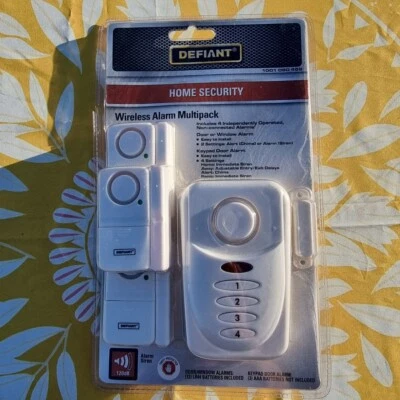 Defiant Wireless Home Security Door/Window Alarm Kit Multipack - Image 1 of 4