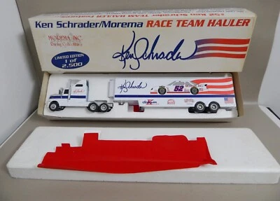 KEN SCHRADER #52 MOREMA INC RCI 1/64 SCALE 1993 RACE TEAM HAULER  1/2500 W/ Box - Image 1 of 4
