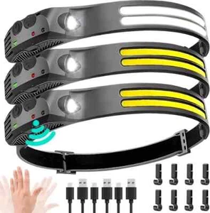 3er Pack LED Night Buddy 230º Wiederaufladbare Stirnlampe Pro für Außen Innen XF USA - Bild 1 von 14