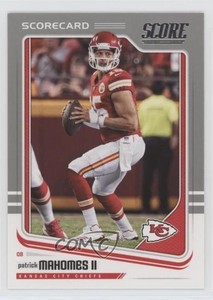 2018 Score Scorecard Patrick Mahomes II #159