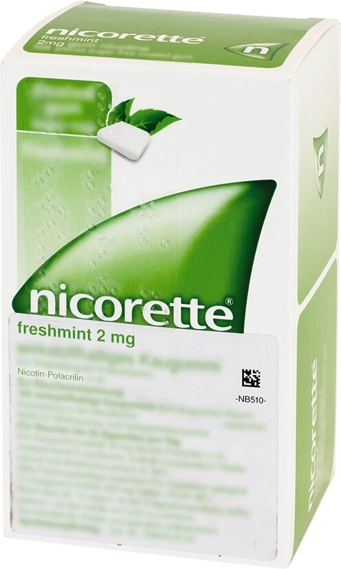 MARKENLOS NICORETTE FRESHMINT 2mg 105 St Kaugummis Katharinenapotheke 2 mg