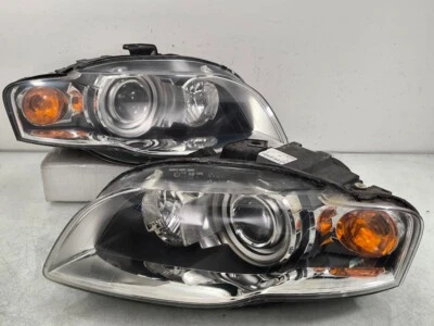 05-08 AUDI S4 A4 B7 PROYECTOR HID XENÓN DELANTERO Faro Lámpara RHD AL 1 Par OEM  Foto 1 de 4