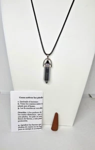 PIEDRA HEMATITA COLLAR DE PARA PROTECCION ALEJA ENERGÍAS NEGATIVAS ORACION 1PC - Imagen 1 de 3