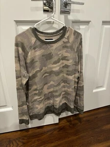 Lucky Brand Damen Camouflage Langarm T-Shirt Gr. L - Bild 1 von 3