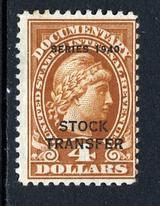 Bigjake: RD57, $4.00 transferencia de acciones, serie de 1940, MNH - Imagen 1 de 2