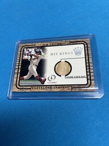 Jim Thome Game Used Bat 2001 Fleer Legacy Hit Kings Cleveland Indians