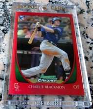 CHARLIE BLACKMON 2011 Bowman Chrome RED REFRACTOR SP SSP Rookie Card RC 4/5🔥🔥$