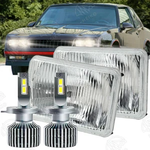Pair 4x6'' LED Headlights For 1977-1986 Chevrolet Caprice Monte Carlo - Picture 1 of 13