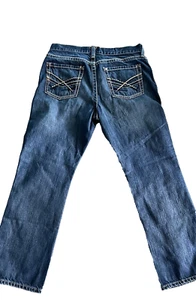 Ariat Herren M5 Slim Straight Denim Blau Jeans Hose Größe 34x32 - Bild 1 von 9