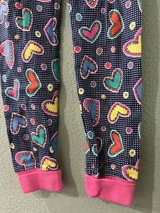 GYMBOREE BEAUTIFUL HIPPIE COLORFUL HEART&CHECKERS VINTAGE LEGGING XXL NEW - Picture 1 of 8
