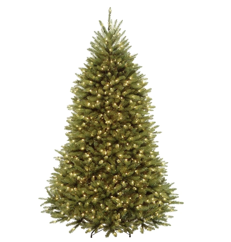 National Tree Company Pre-Lit Tree, Dunhill Fir, Dual Color, Power Connect, 7.5 - Image 1 of 2