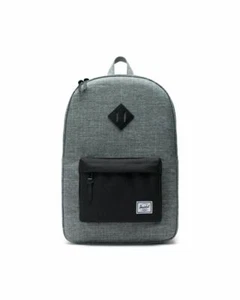 HERSCHEL Heritage 21.5L Raven Crosshatch/Black Buckle 18" Backpack Laptop - Picture 1 of 4