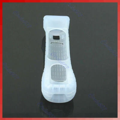 1x White Silicone Skin Sleeve Case Cover For Nintendo Wii Remote Controller With - Image 1 of 4