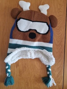 Boys Winter Hat Christmas Reindeer Warm Hat 1-6 Years - Picture 1 of 4