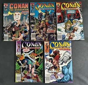(5) Conan The Barbarian #235 #252 #254 #256 #258 - Newsstand Variant Lot Comics - Picture 1 of 2