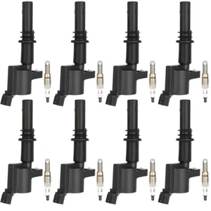 Ignition Coils & Spark Plugs Fit for 2007 08 Ford Explorer Sport Trac V8 4.6L US - Picture 1 of 13