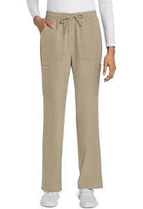 Cherokee Scrubs Mid-Rise Trouser Cargo Pant CK272A KAKC Khaki Free Ship - Picture 1 of 5