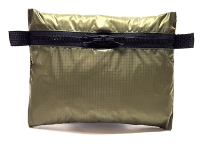 8x6.5" Green 40D Nylon Ripstop Storage Zipper Storage Camping bag