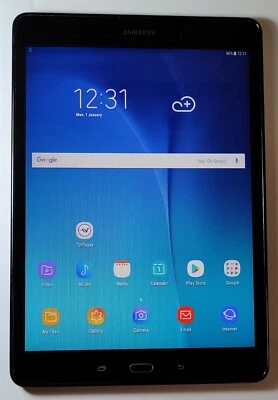 Samsung Galaxy Tab A 9.7 SM-T550 16GB Wi-Fi Black Working Well #252B Android 7 - Image 1 of 4