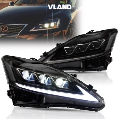 VLAND LED Projektor Scheinwerfer Für 2006–2014 Lexus IS350/C IS250/C IS220d ISF - Bild 1 von 4